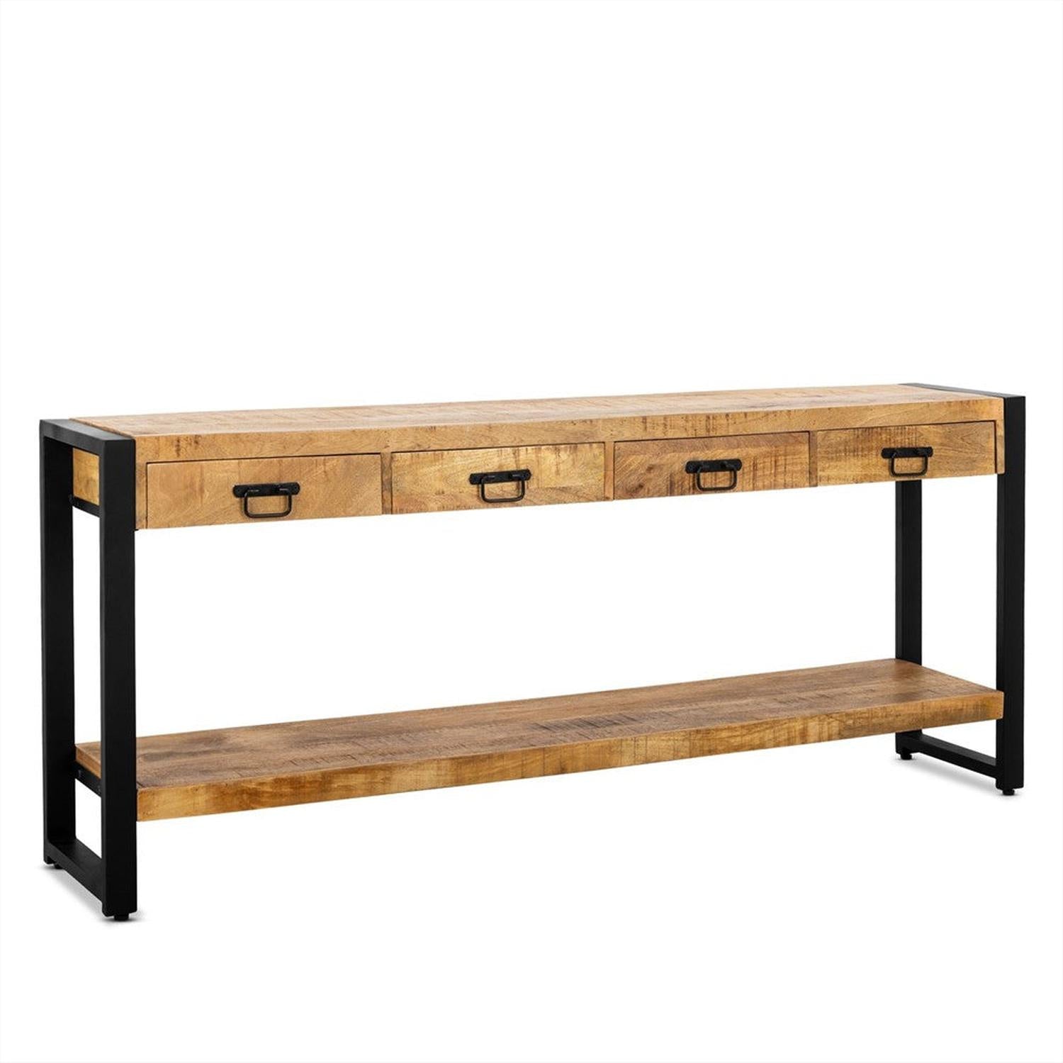 Konsolentisch Britt aus Mangoholz 180cm - Hellbraun-Konsolentische-Benoa-le canapé