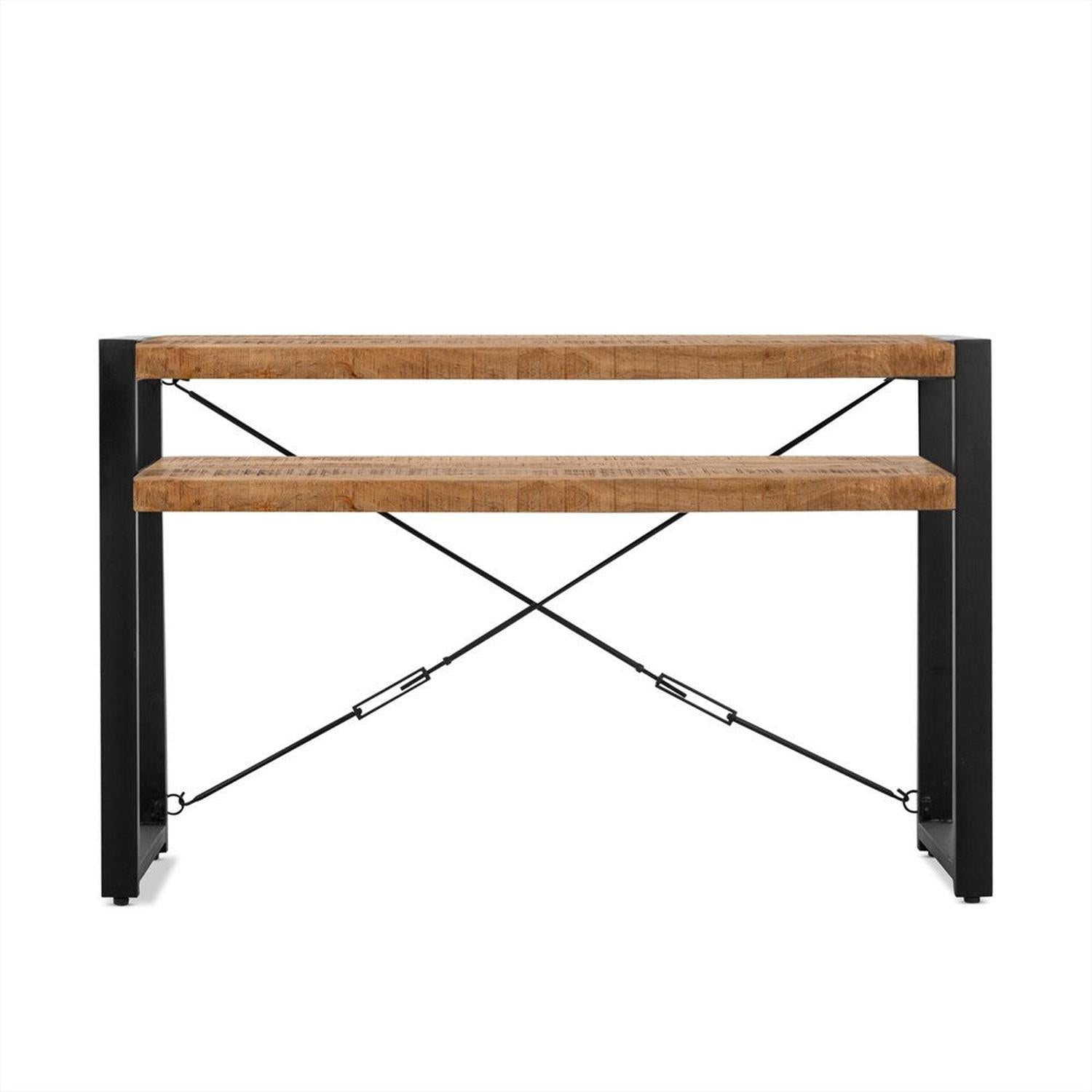Konsolentisch Britt mit Ablagefach 120cm - Hellbraun-Konsolentische-Benoa-le canapé