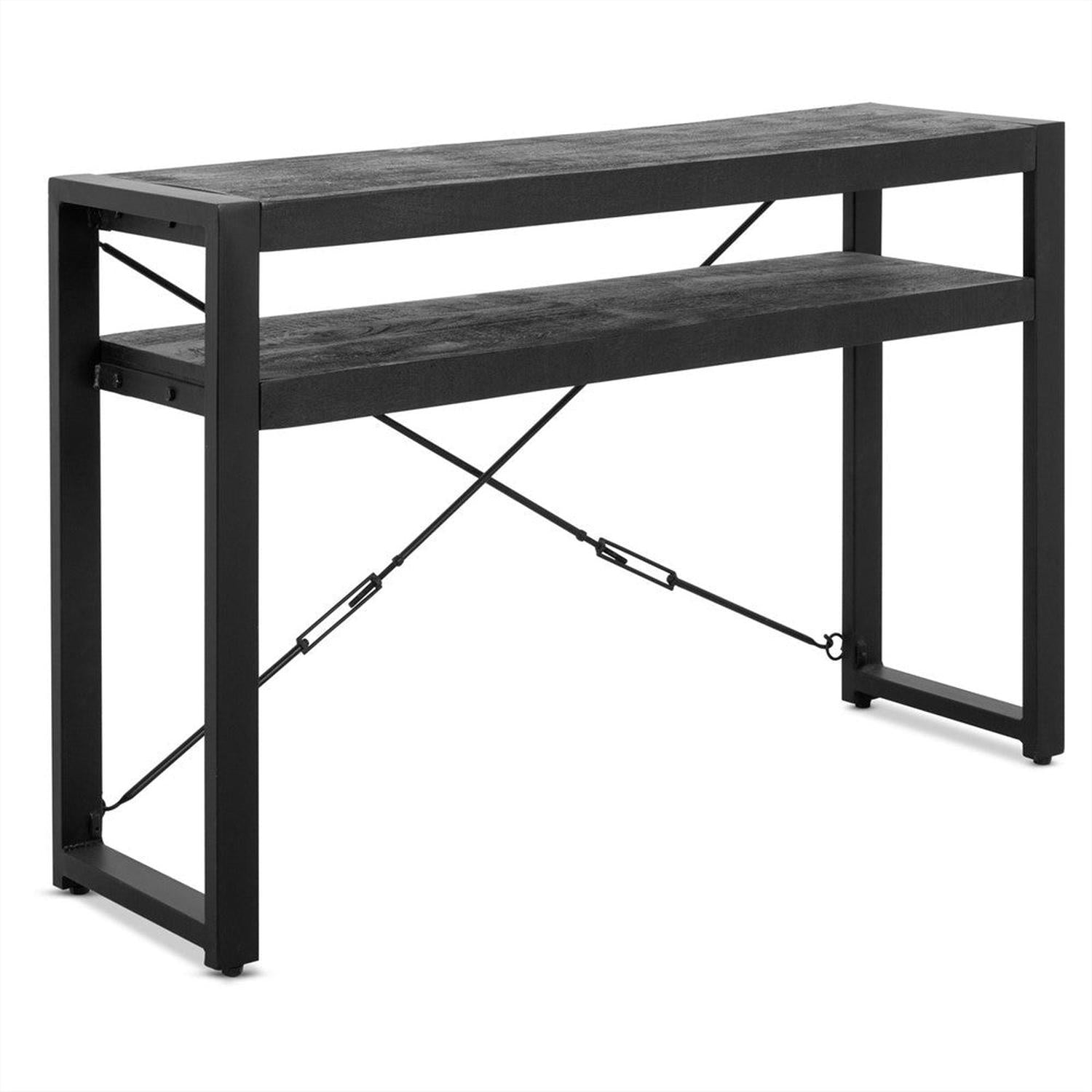 Konsolentisch Britt mit Ablagefach 120cm - Schwarz-Konsolentische-Benoa-le canapé
