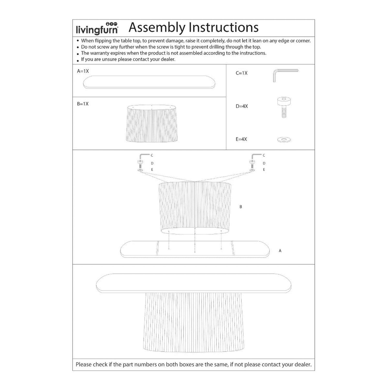 Konsolentisch Salvator 140cm - Dunkelbraun-Konsolentische-Livingfurn-le canapé