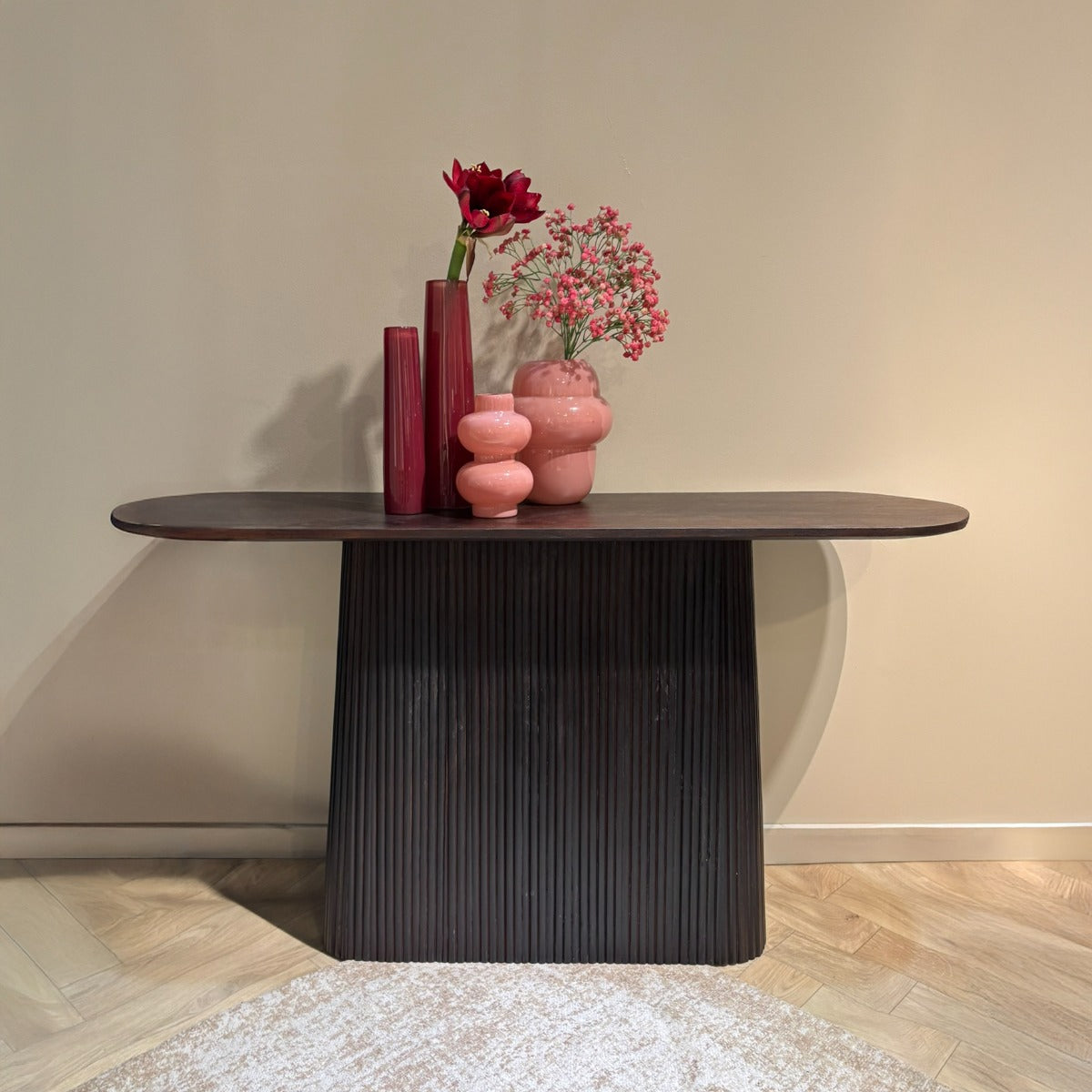 Konsolentisch Salvator aus Mangoholz 140cm - Dunkelbraun-Konsolentische-Livingfurn-le canapé