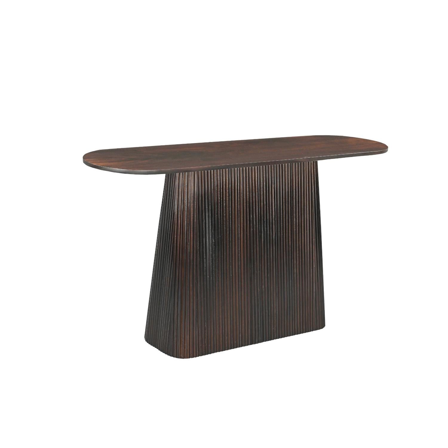 Konsolentisch Salvator aus Mangoholz 140cm - Dunkelbraun-Konsolentische-Livingfurn-le canapé