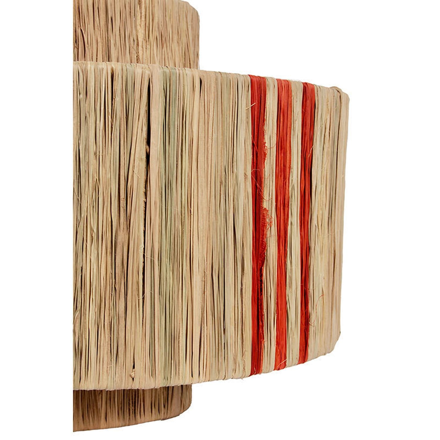 Lampenschirm Stripe Ø40cm - Orange/Sandbraun-Lampenschirme-Pole to Pole-le canapé