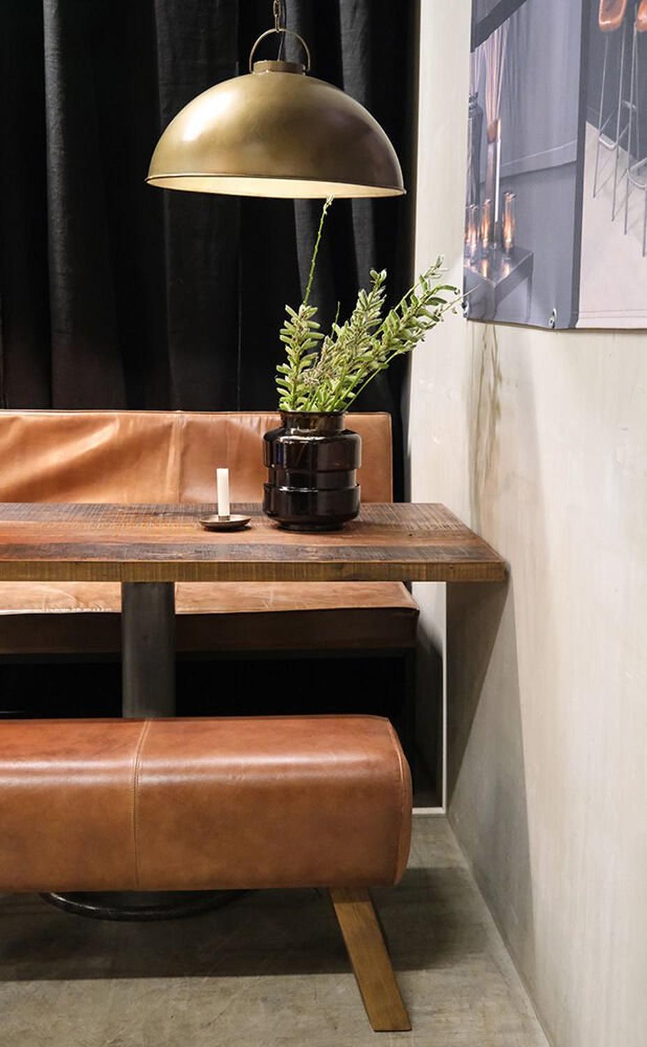 Lederbock Sitzbank Bonnie-Lederböcke-Trademark Living-le canapé