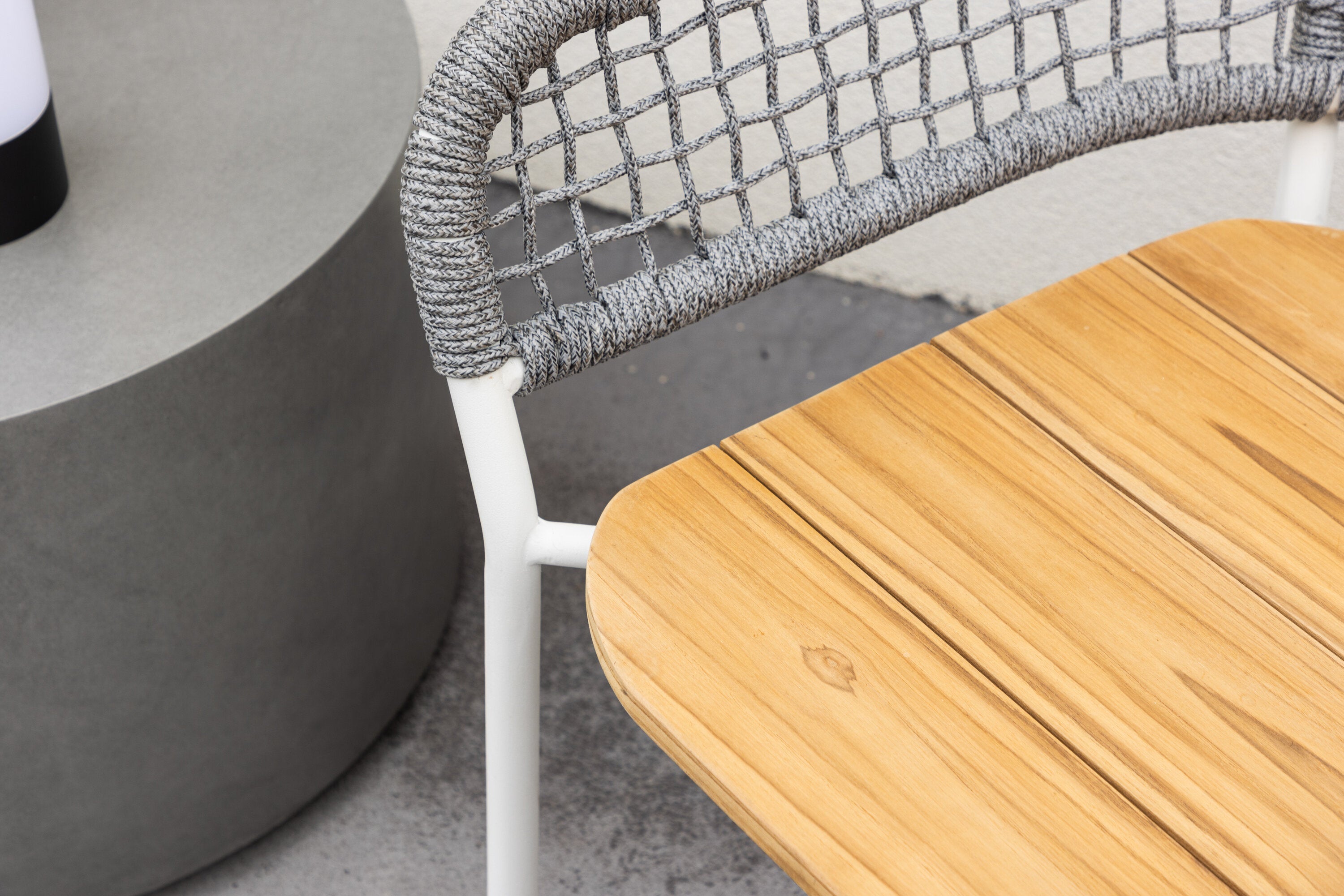 Loungesessel Amora aus Teakholz - Grau-Outdoor Sessel-Venture Home-le canapé