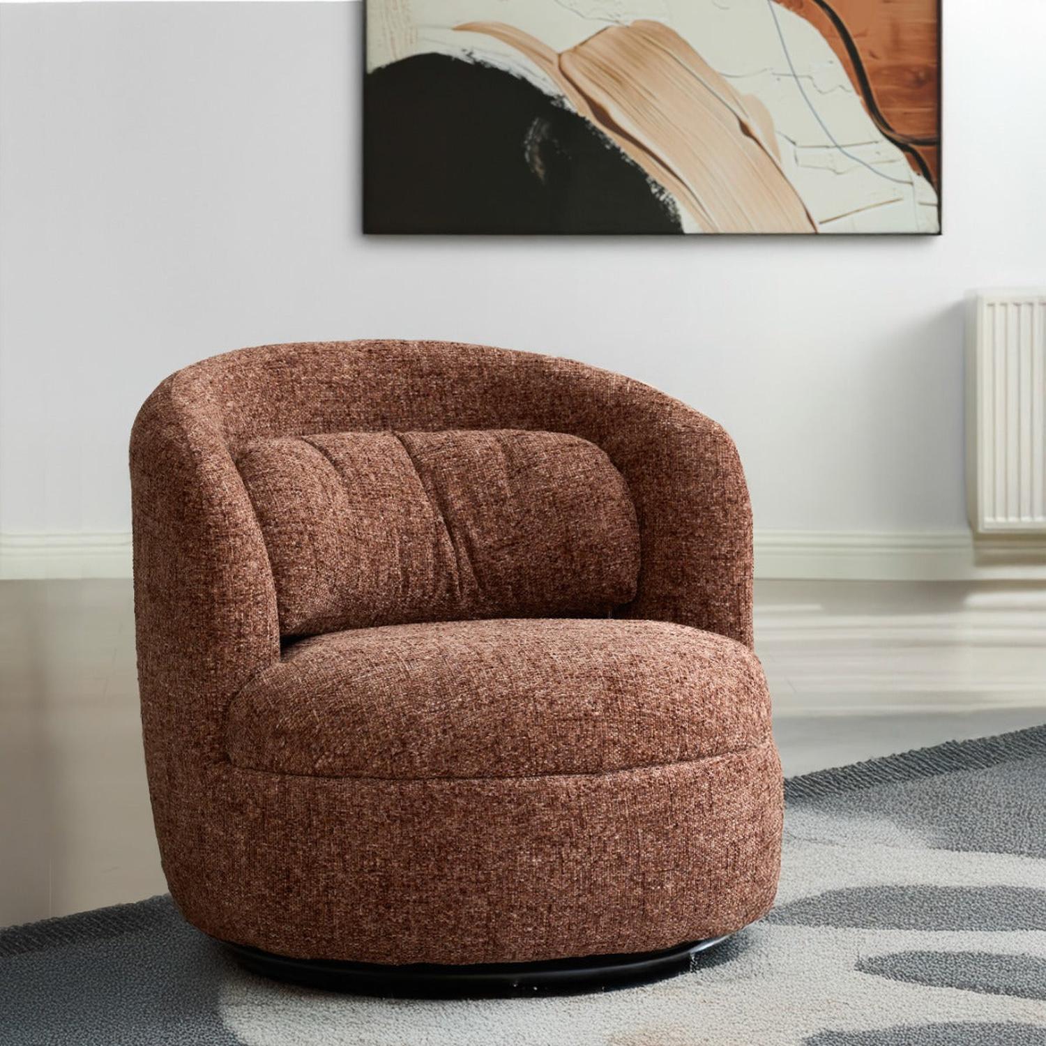 Loungesessel Britt drehbar - Bordeaux-Loungesessel-Livingfurn-le canapé