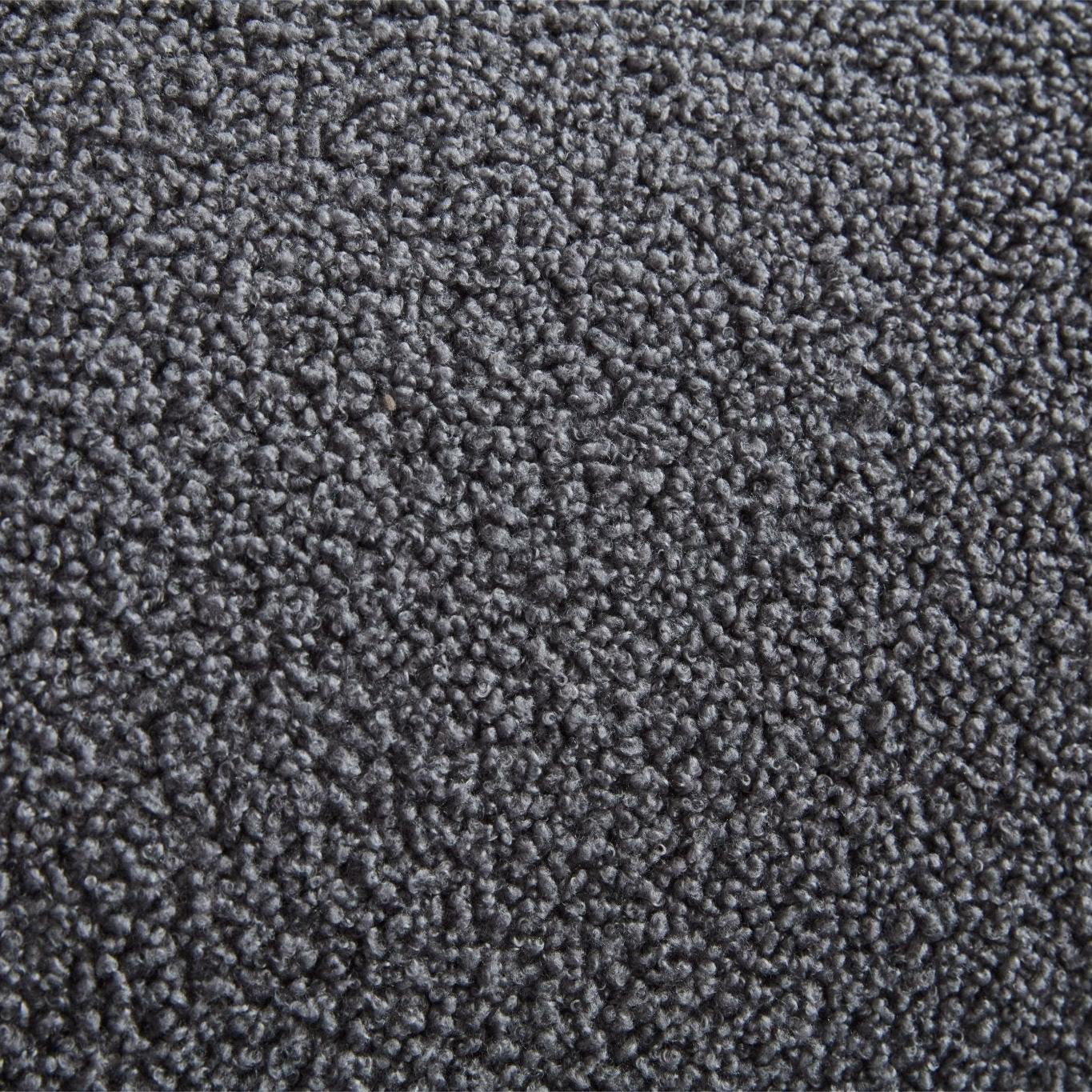 Loungesessel Emma aus Teddy Bouclé drehbar - Grau-Loungesessel-le canapé-le canapé