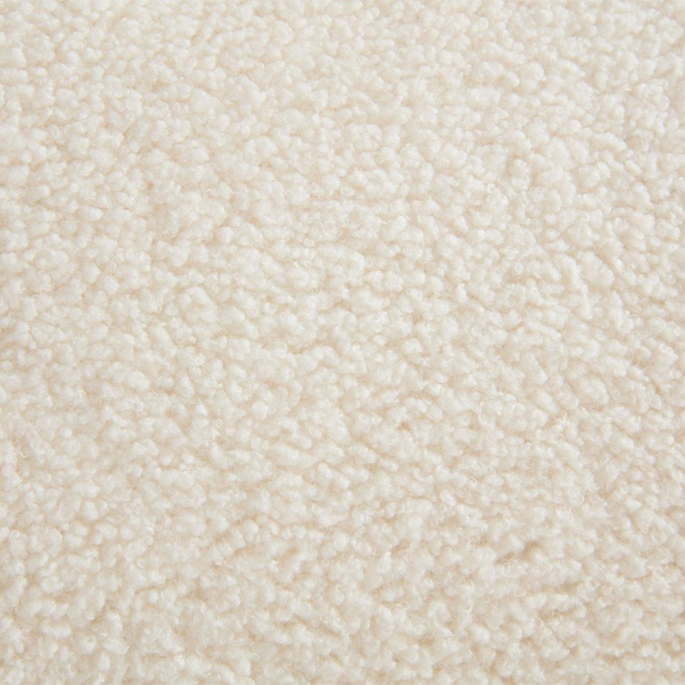 Loungesessel Emma aus Teddy Bouclé drehbar - Weiß-Loungesessel-le canapé-le canapé