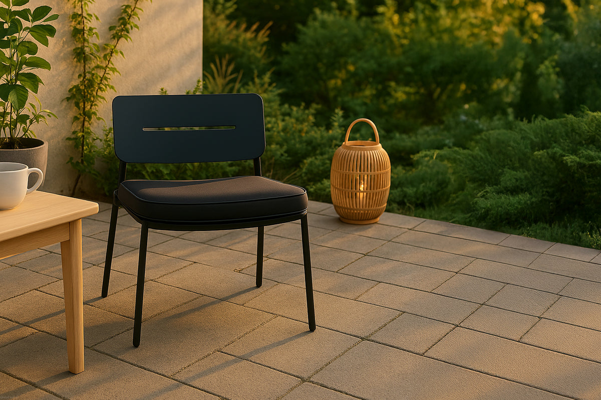 Loungesessel Lina aus Metall - Schwarz-Loungesessel-Venture Home-le canapé