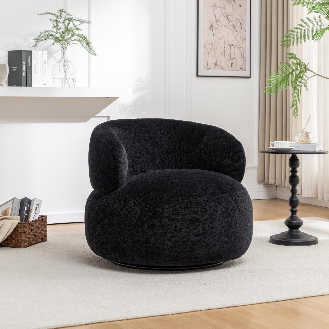 Loungesessel Max drehbar - Anthrazit-Loungesessel-le canapé-le canapé