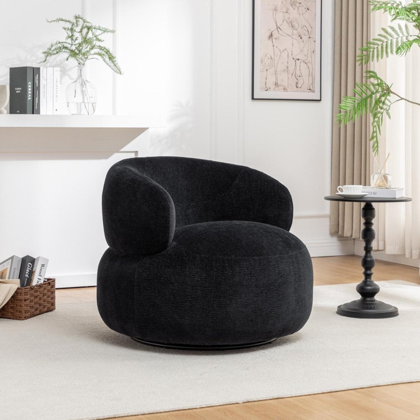 Loungesessel Max drehbar - Anthrazit-Loungesessel-le canapé-le canapé