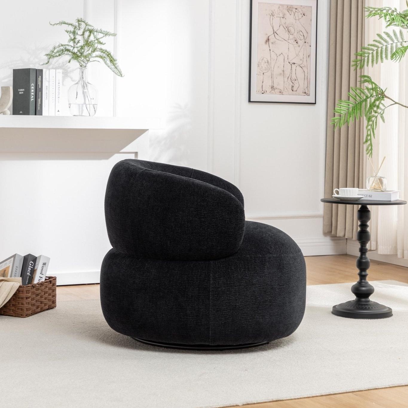 Loungesessel Max drehbar - Anthrazit-Loungesessel-le canapé-le canapé