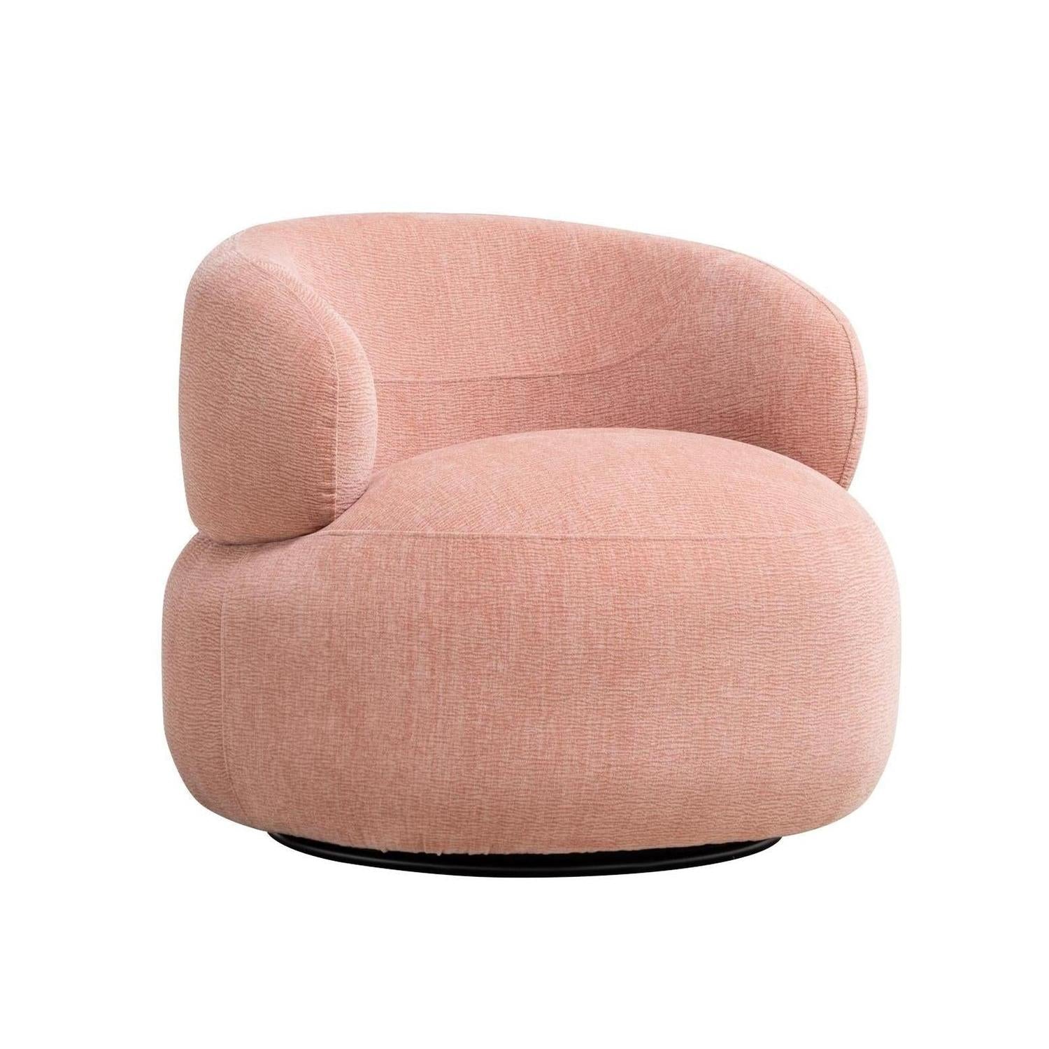 Loungesessel Max drehbar - Hellrosa-Loungesessel-le canapé-le canapé