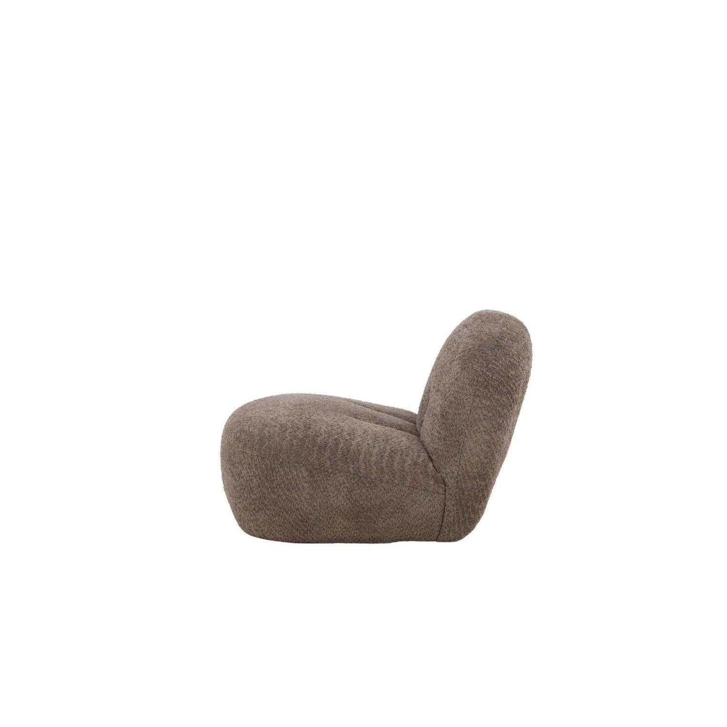 Loungesessel Omaha aus Teddy Bouclé - Braun-Loungesessel-Venture Home-le canapé
