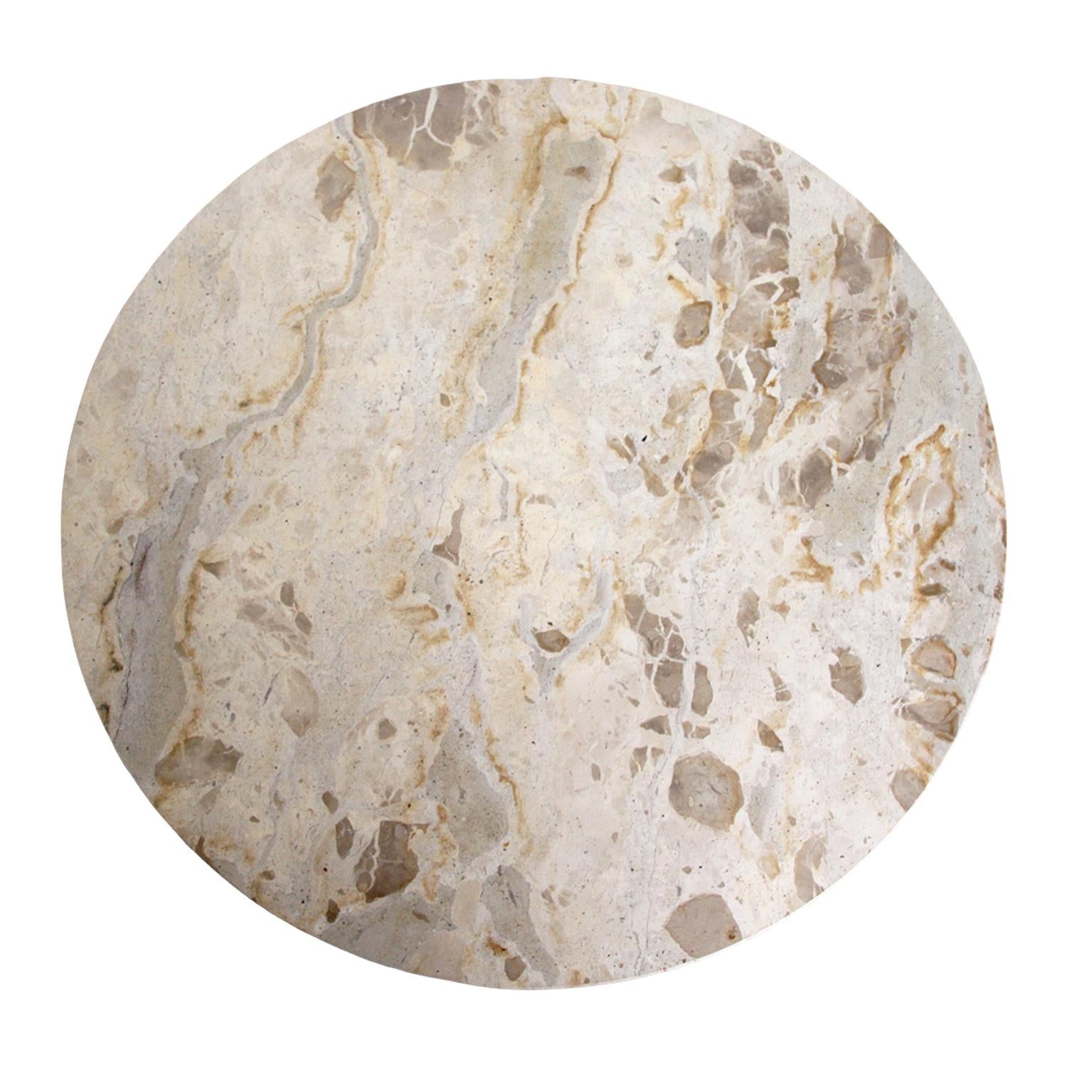 Marmor-Beistelltisch Creme - 50x50x50 cm-Raw Materials-le canapé
