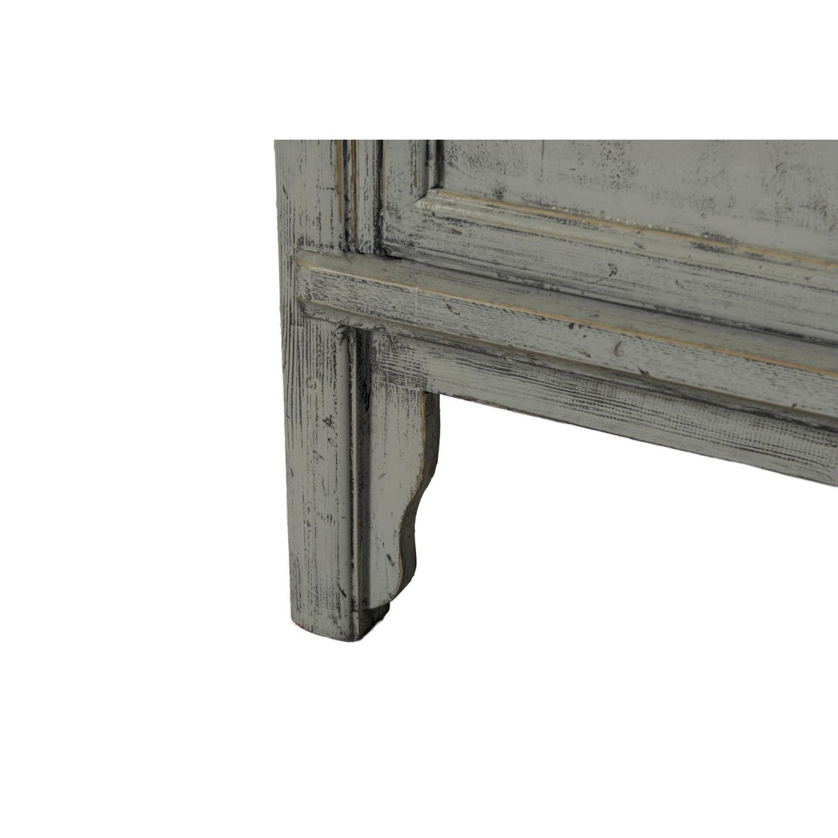 Mehrzweckschrank Marie Elise 220cm aus Massivholz - Graugrün-Mehrzweckschränke-Livingfurn-le canapé