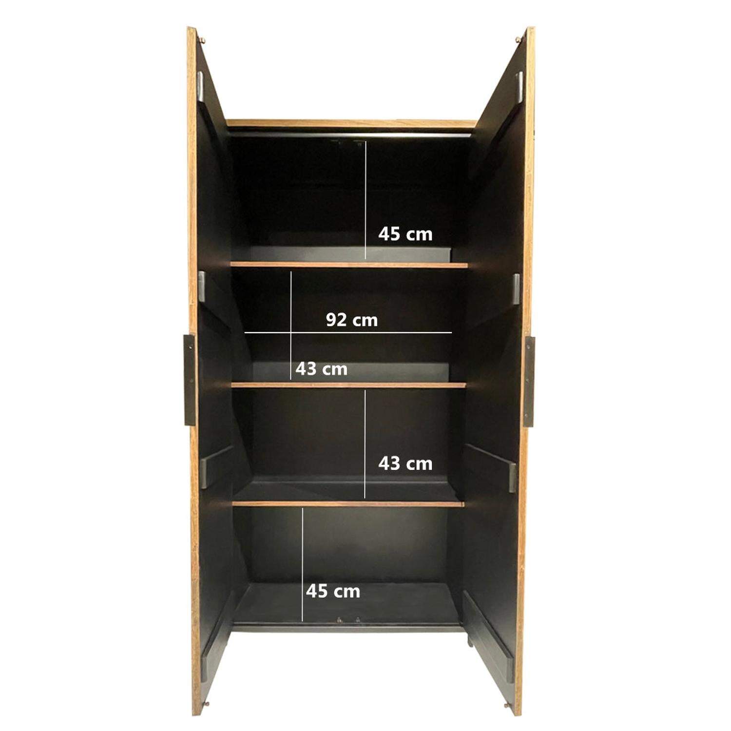 Mehrzweckschrank Tomar aus Teakholz 100x195cm - Braun-Mehrzweckschränke-Livingfurn-le canapé