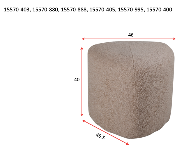 Pouf Peg - Beige - Venture Home - le canapé