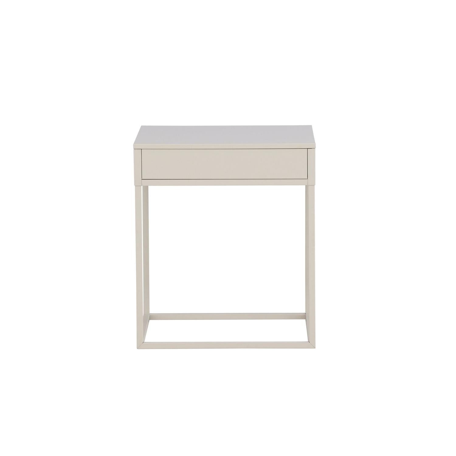 Nachttisch Bakal aus Metall - Beige-Nachttische-Venture Home-le canapé