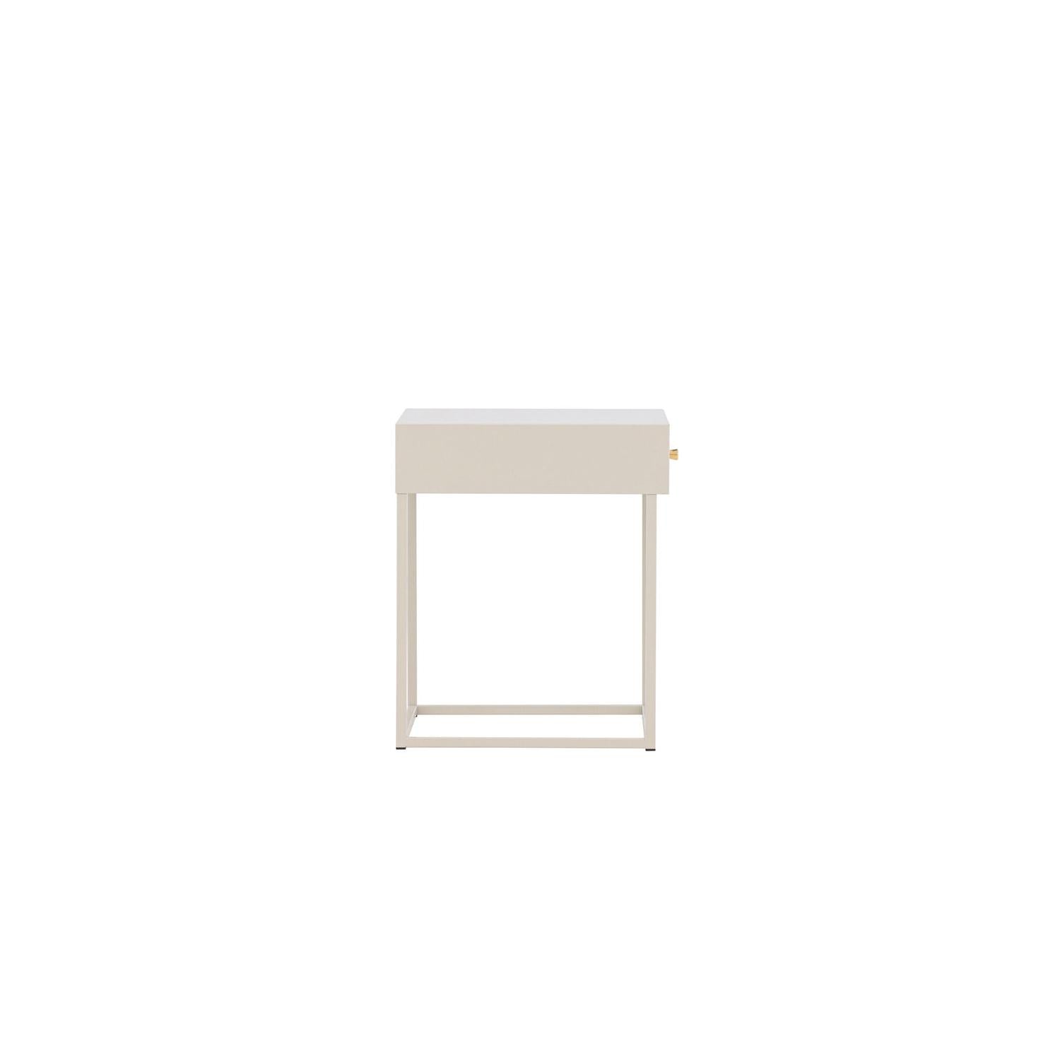 Nachttisch Bakal aus Metall - Beige-Nachttische-Venture Home-le canapé