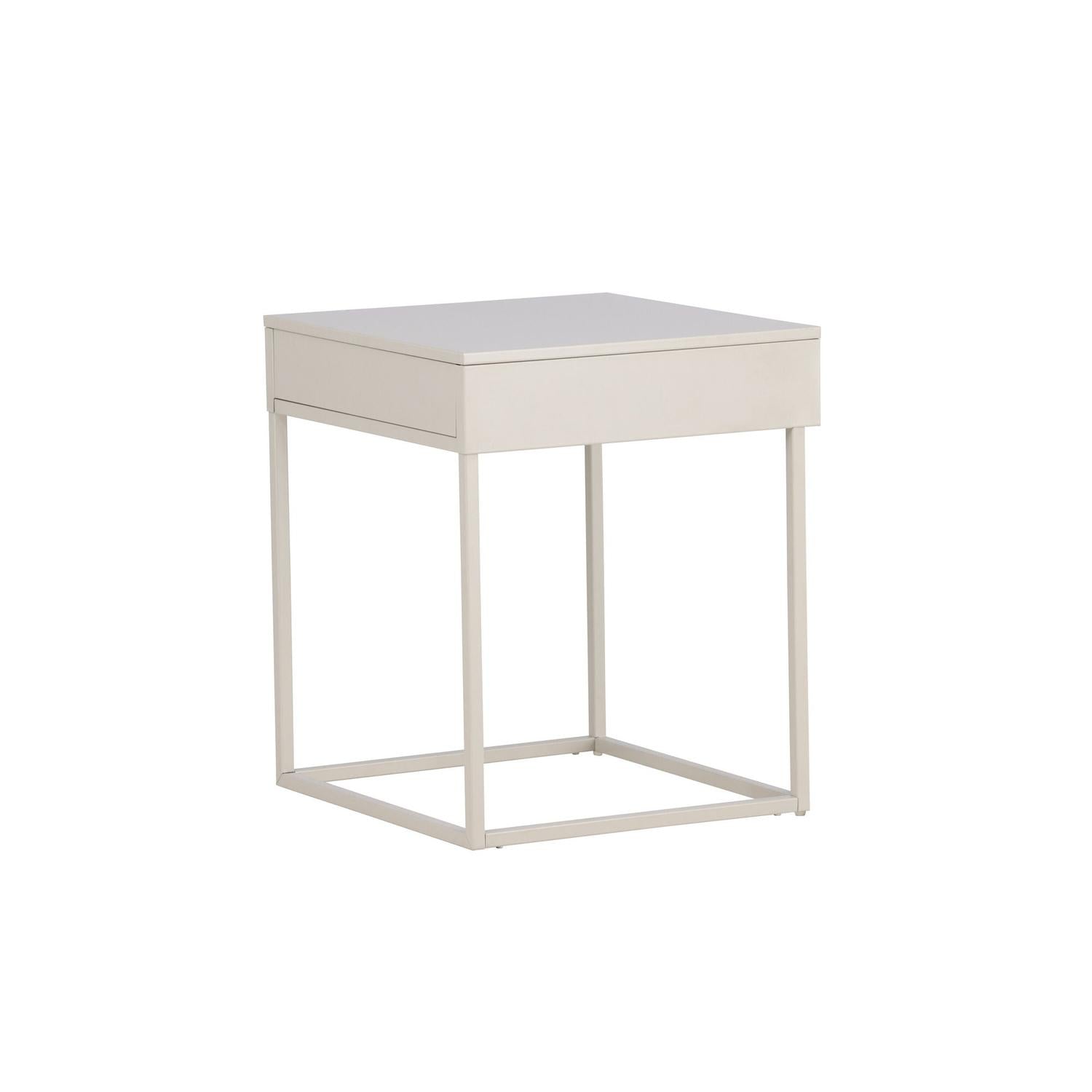 Nachttisch Bakal aus Metall - Beige-Nachttische-Venture Home-le canapé