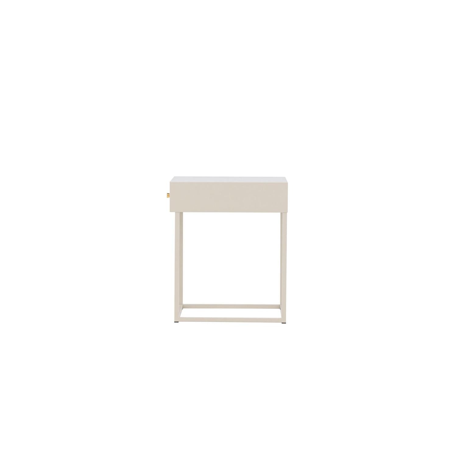 Nachttisch Bakal aus Metall - Beige-Nachttische-Venture Home-le canapé
