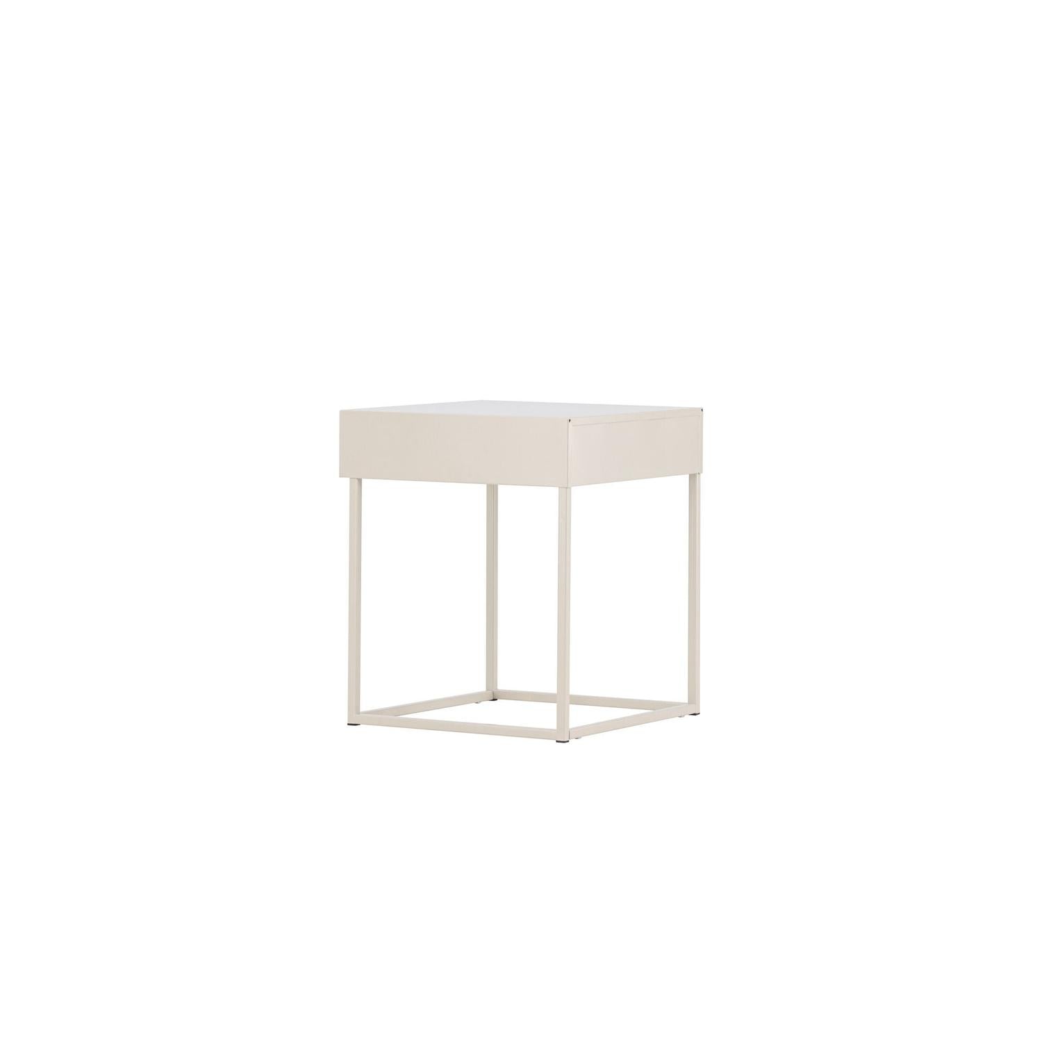 Nachttisch Bakal aus Metall - Beige-Nachttische-Venture Home-le canapé