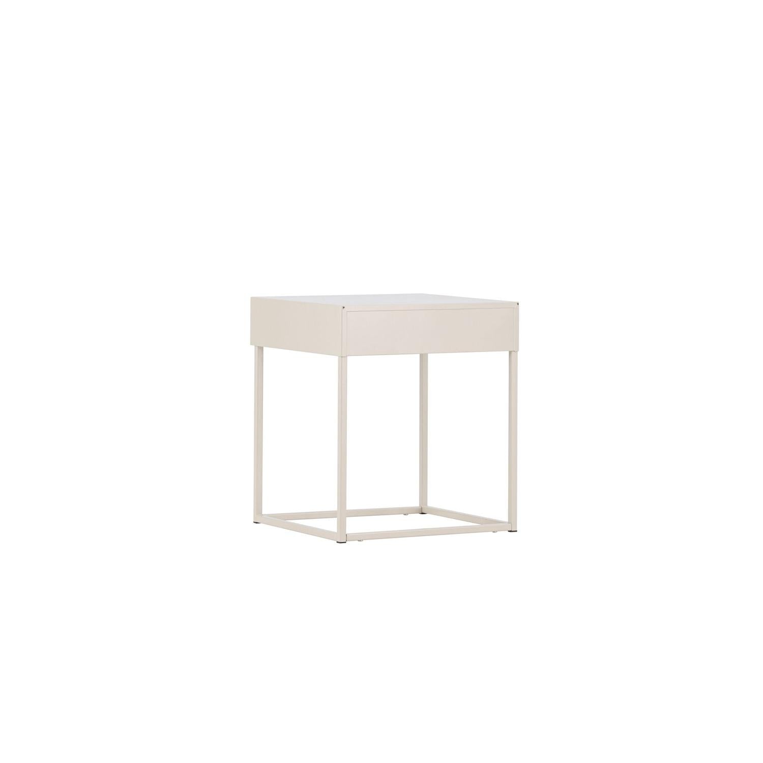 Nachttisch Bakal aus Metall - Beige-Nachttische-Venture Home-le canapé