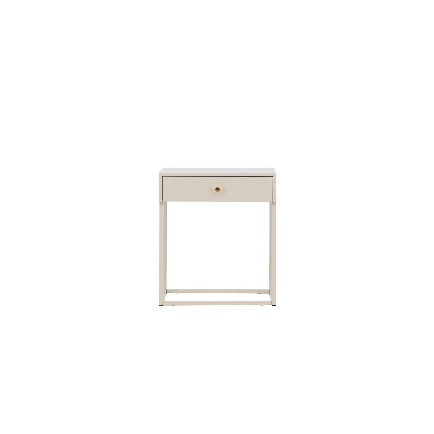 Nachttisch Bakal aus Metall - Beige-Nachttische-Venture Home-le canapé