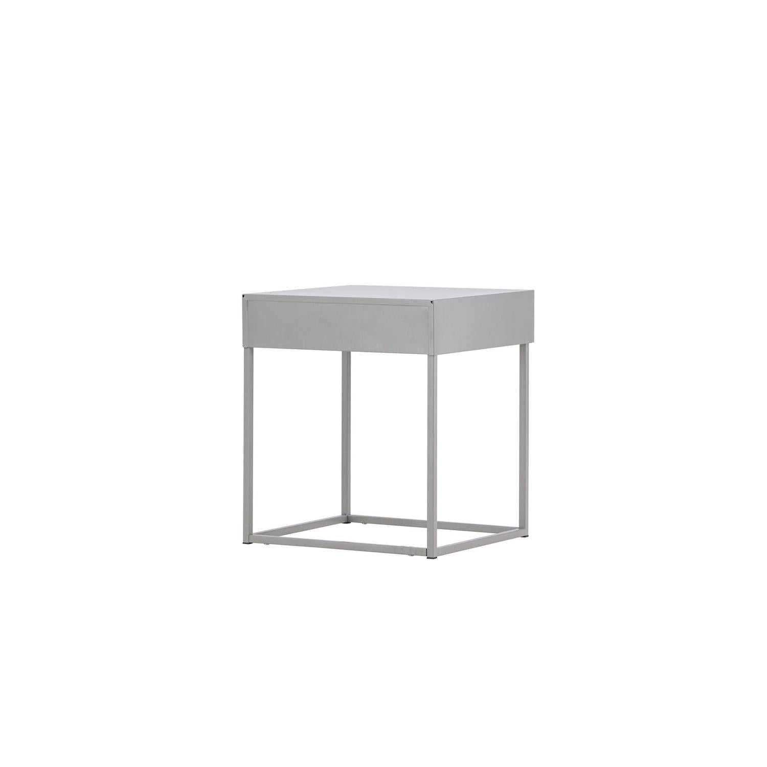 Nachttisch Bakal aus Metall - Hellgrau-Nachttische-Venture Home-le canapé