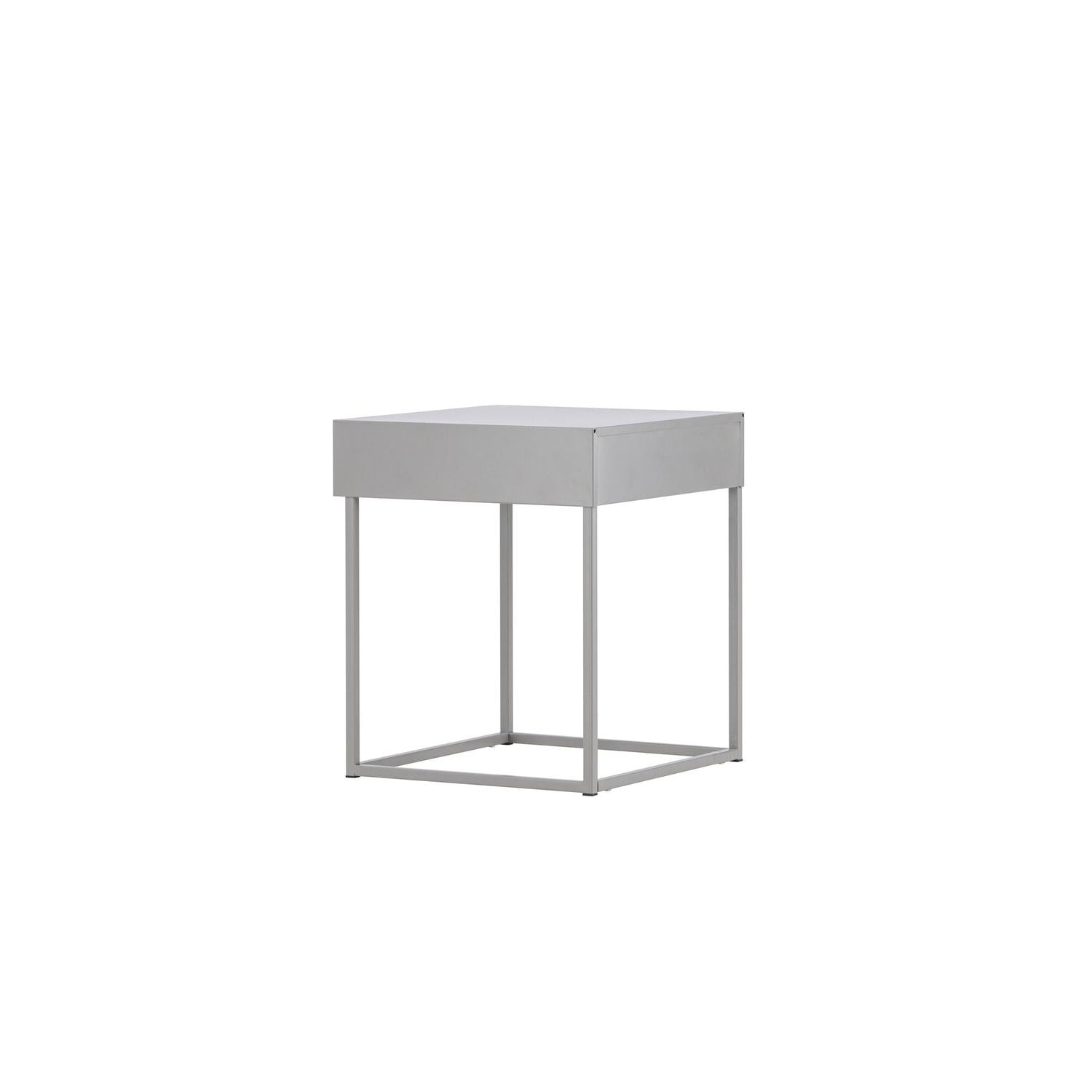 Nachttisch Bakal aus Metall - Hellgrau-Nachttische-Venture Home-le canapé