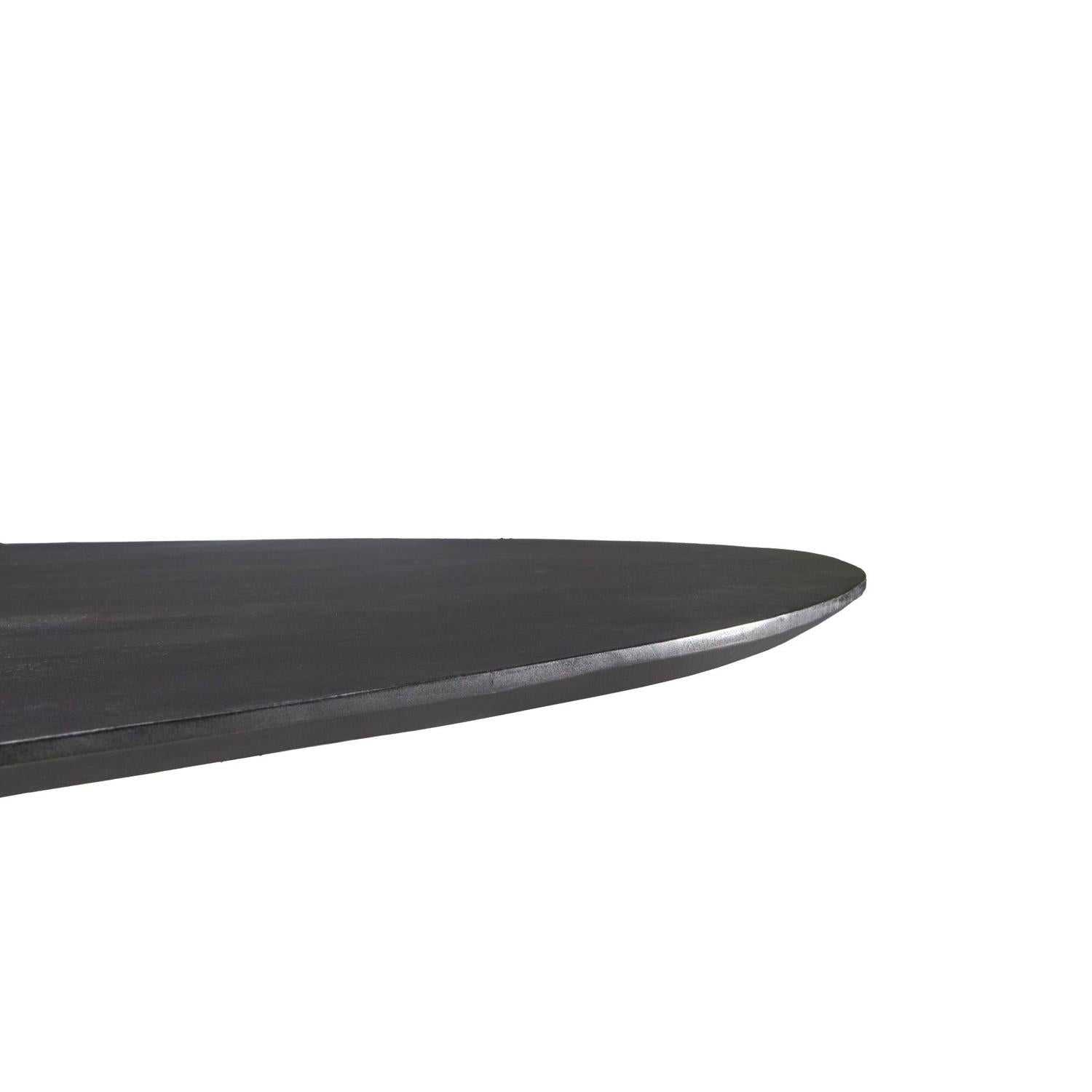 Oslo Rund Schwarz 120 cm-Livingfurn-le canapé