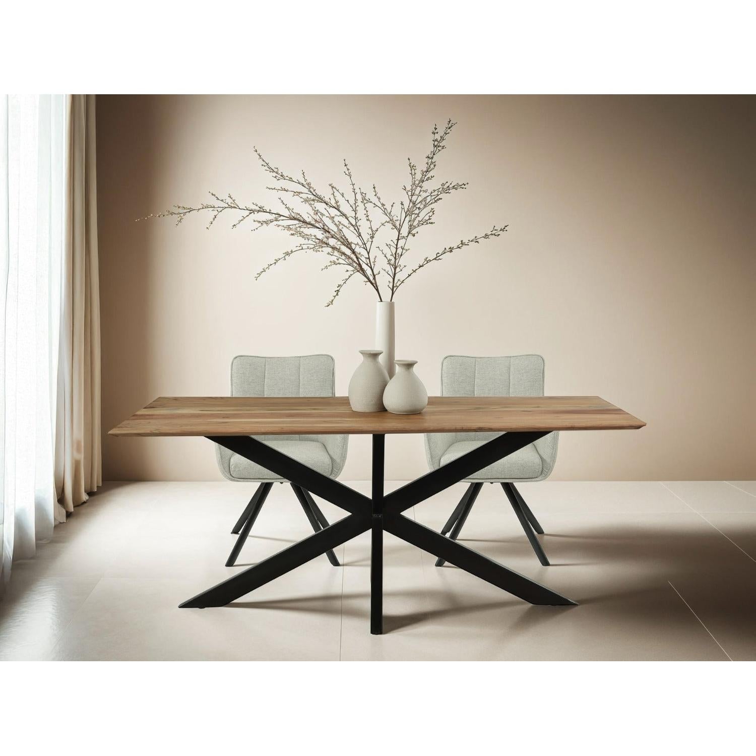 Oslo Spider Akazie 220 cm-Livingfurn-le canapé