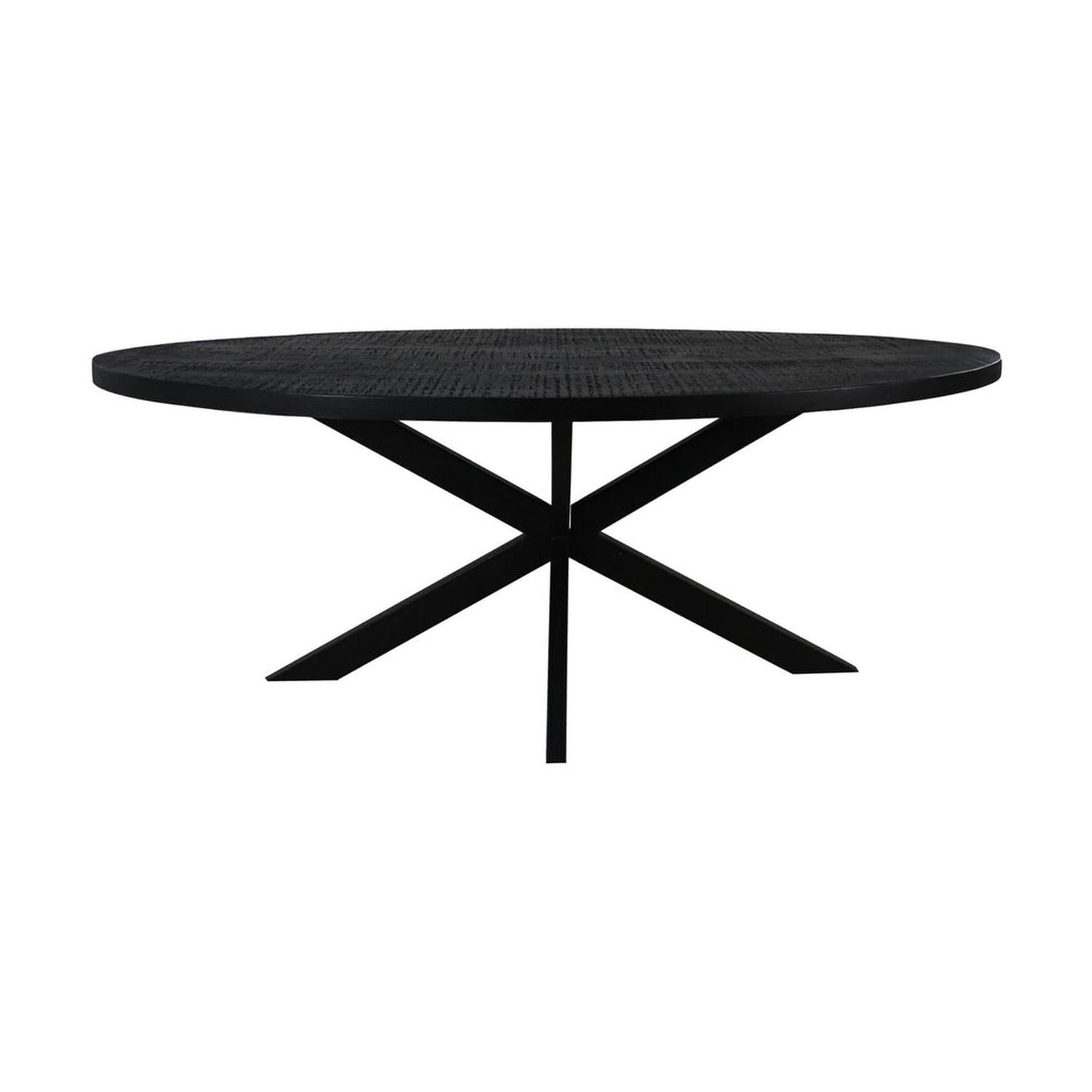 Estisch Melbourne Oval 240cm - Schwarz-Esstisch Oval-le canapé