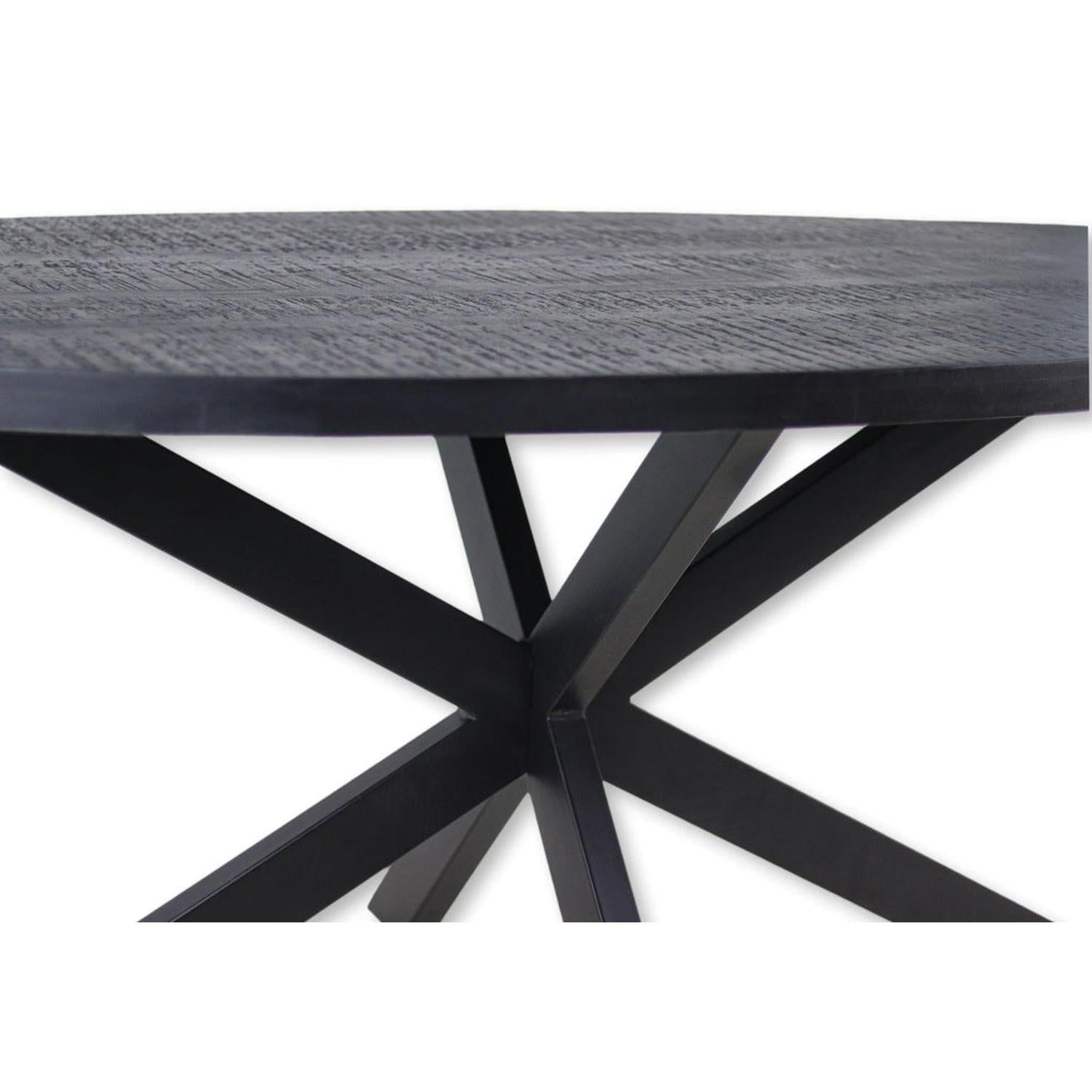 Estisch Melbourne Oval 240cm - Schwarz-Esstisch Oval-le canapé
