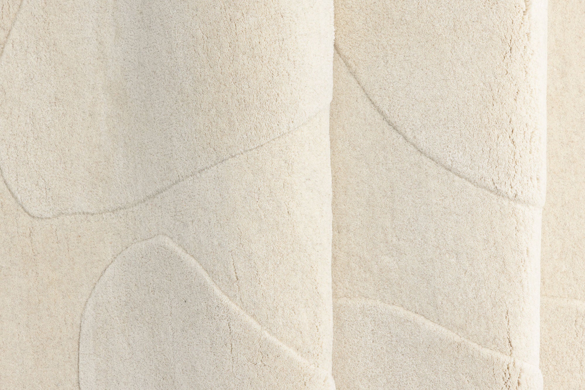 Ovaler Teppich Enard 290*175cm - Weiß-Teppich-Venture Home-le canapé