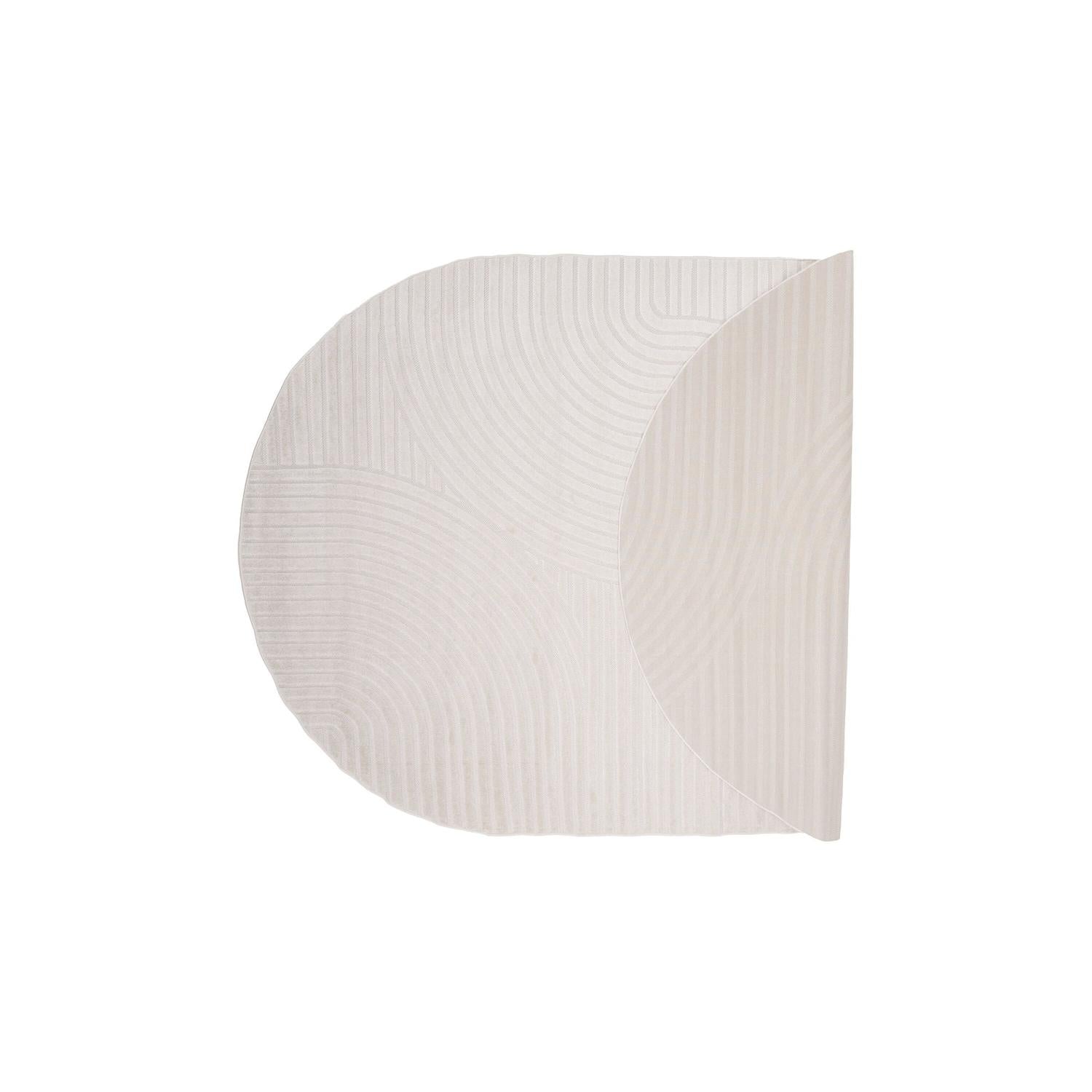 Ovaler Teppich Vince 340*240cm - Weiß-Teppich-Venture Home-le canapé