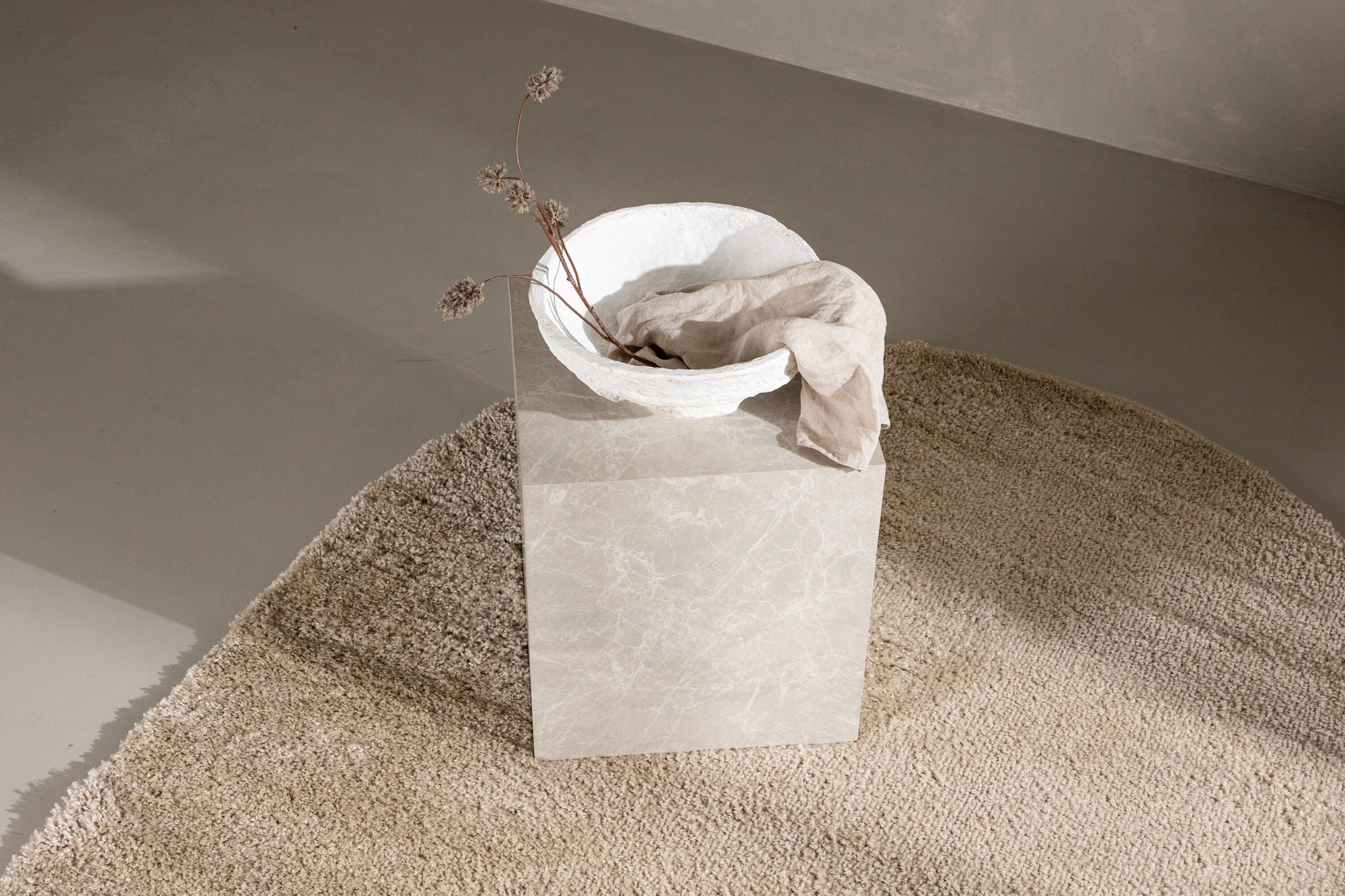 Ovaler Teppich Walter 340*240cm - Beige-Teppich-Venture Home-le canapé