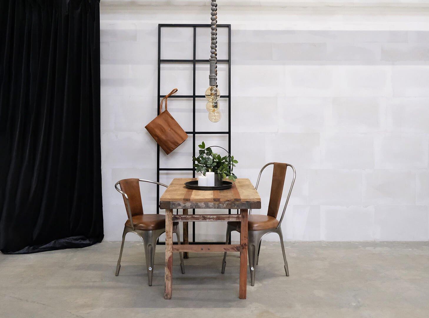 Pendelleuchte Bruce aus Holzkugeln - Antikgrau-Pendelleuchte-Trademark Living-le canapé