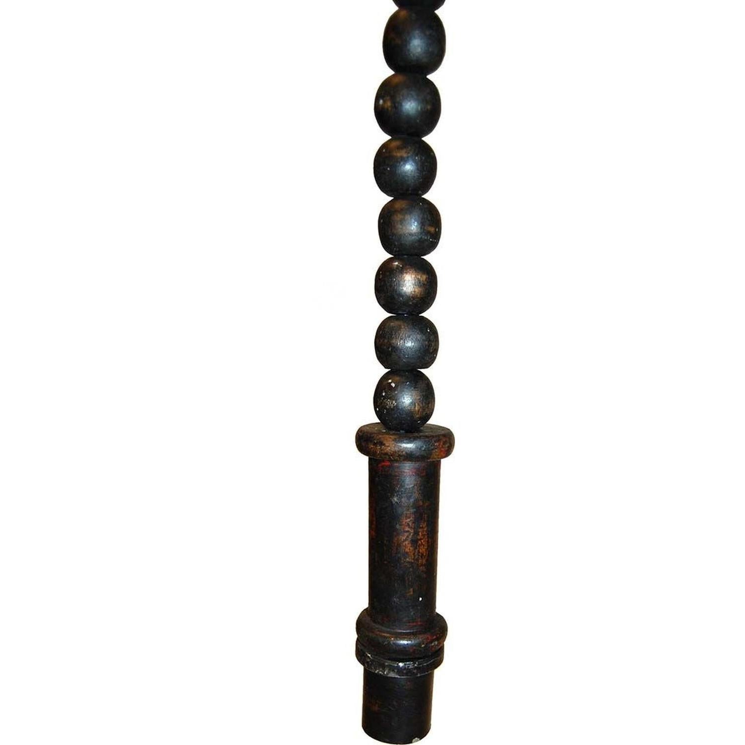 Pendelleuchte Bruce aus Holzkugeln - Antikschwarz-Pendelleuchten-Trademark Living-le canapé