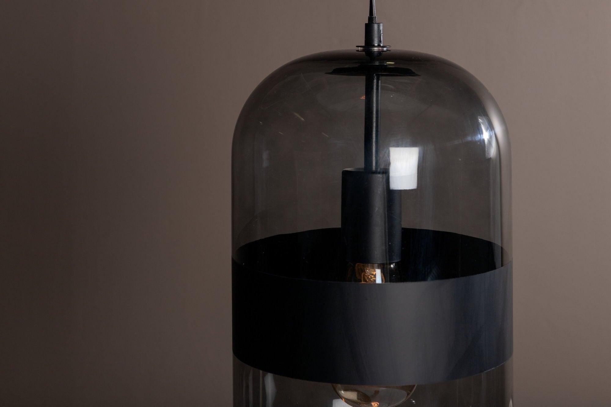 Pendelleuchte Dropp - Schwarz Rauchglas-Pendelleuchten-Venture Home-le canapé