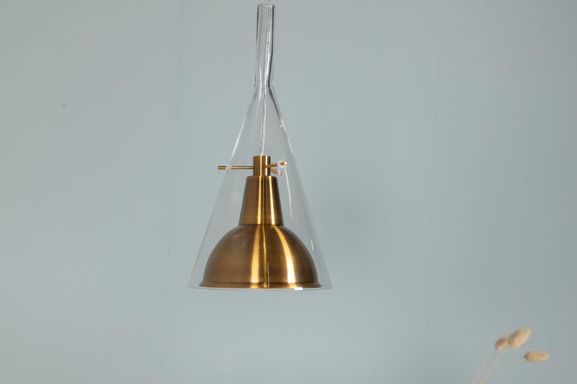 Pendelleuchte Sirius - Messing & Glas-Pendelleuchte-Venture Home-le canapé