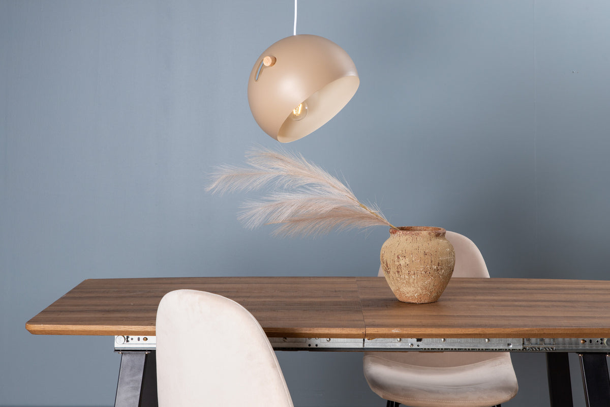 Pendelleuchte Tubbie aus Metall - Beige-Pendelleuchten-Venture Home-le canapé