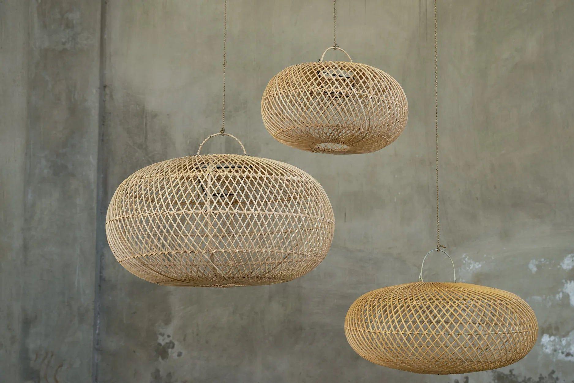 Pendelleuchte Wholly (Lampenschirm) - Natur - L-Lampenschirm-Bazar Bizar-le canapé