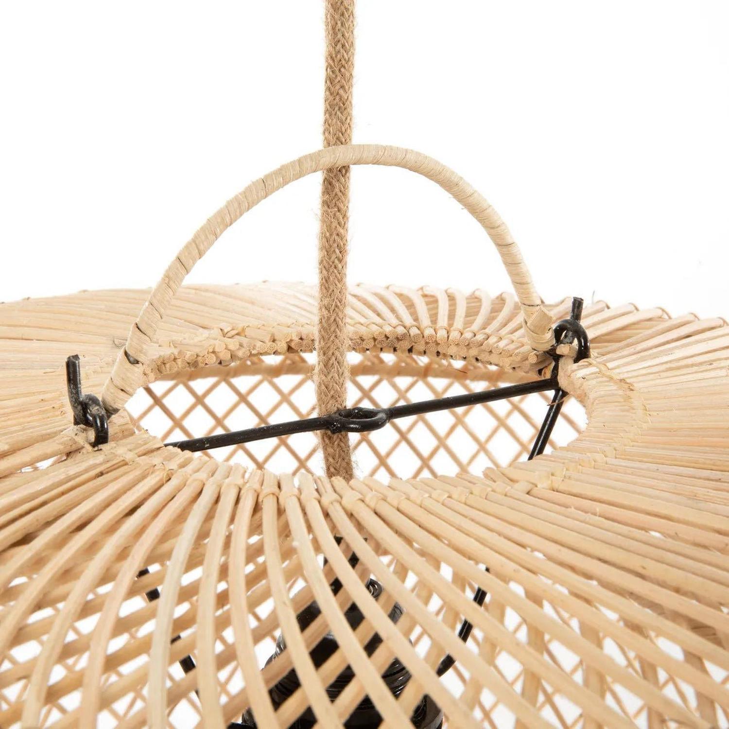 Pendelleuchte Wholly (Lampenschirm) - Natur - L-Lampenschirm-Bazar Bizar-le canapé