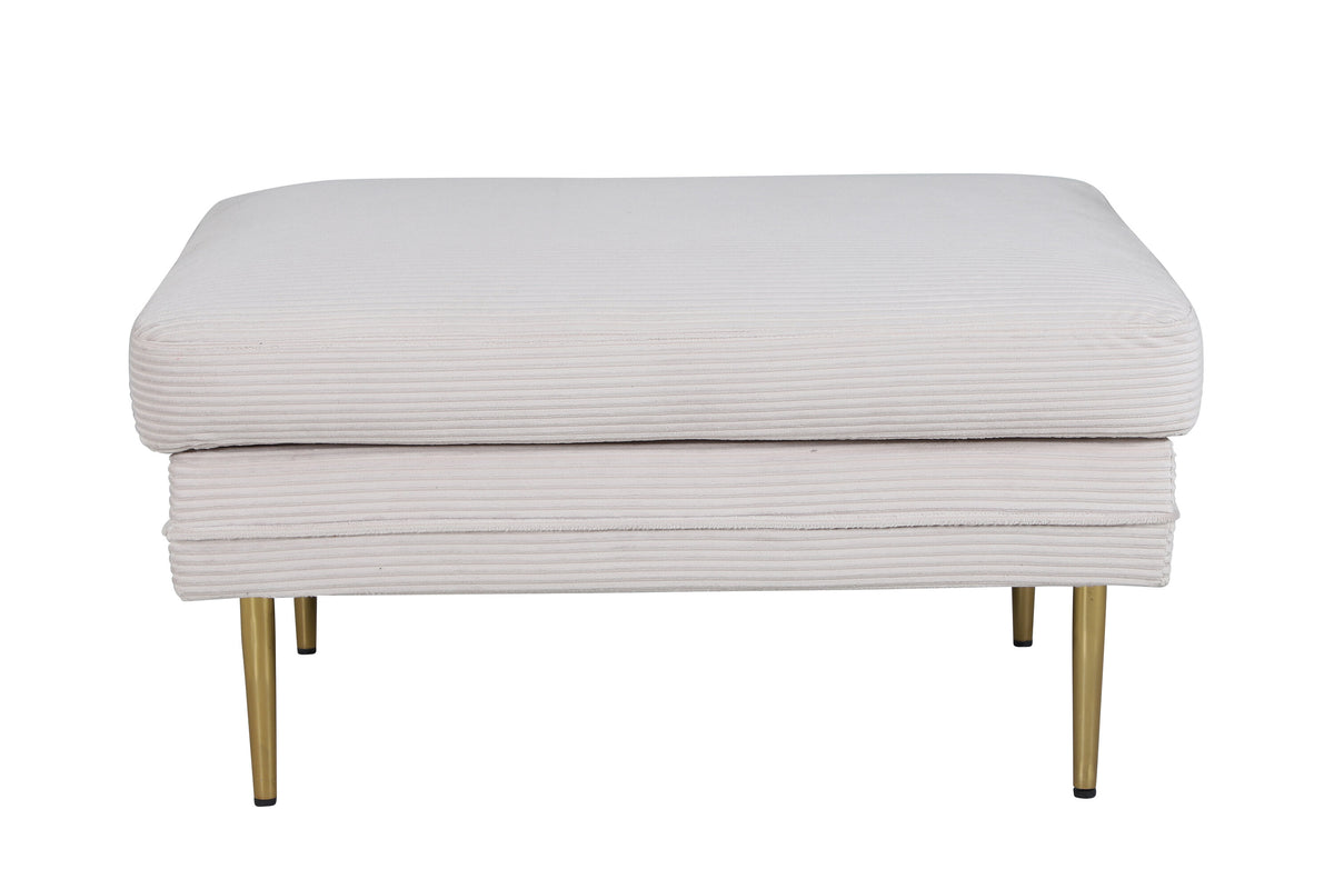 Polsterhocker Boom - Beige-Polsterhocker-Venture Home-le canapé
