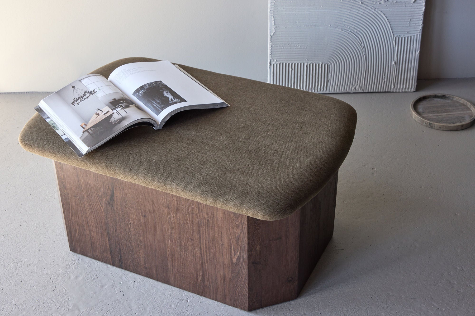 Polsterhocker Todd - Mokka-Polsterhocker-Venture Home-le canapé