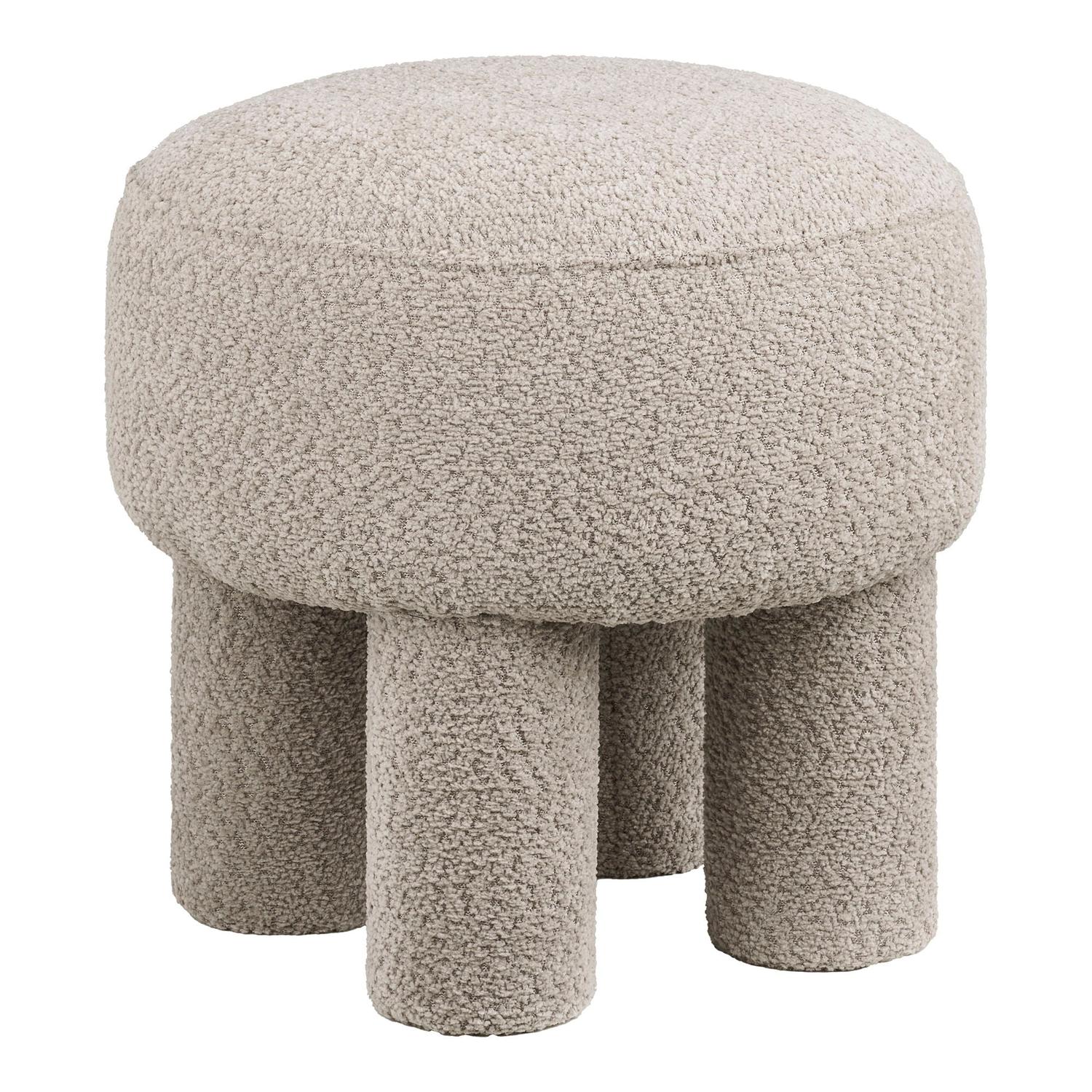 Pouf Canberra Ø43cm - Hellgrau-Poufs-House Nordic-le canapé