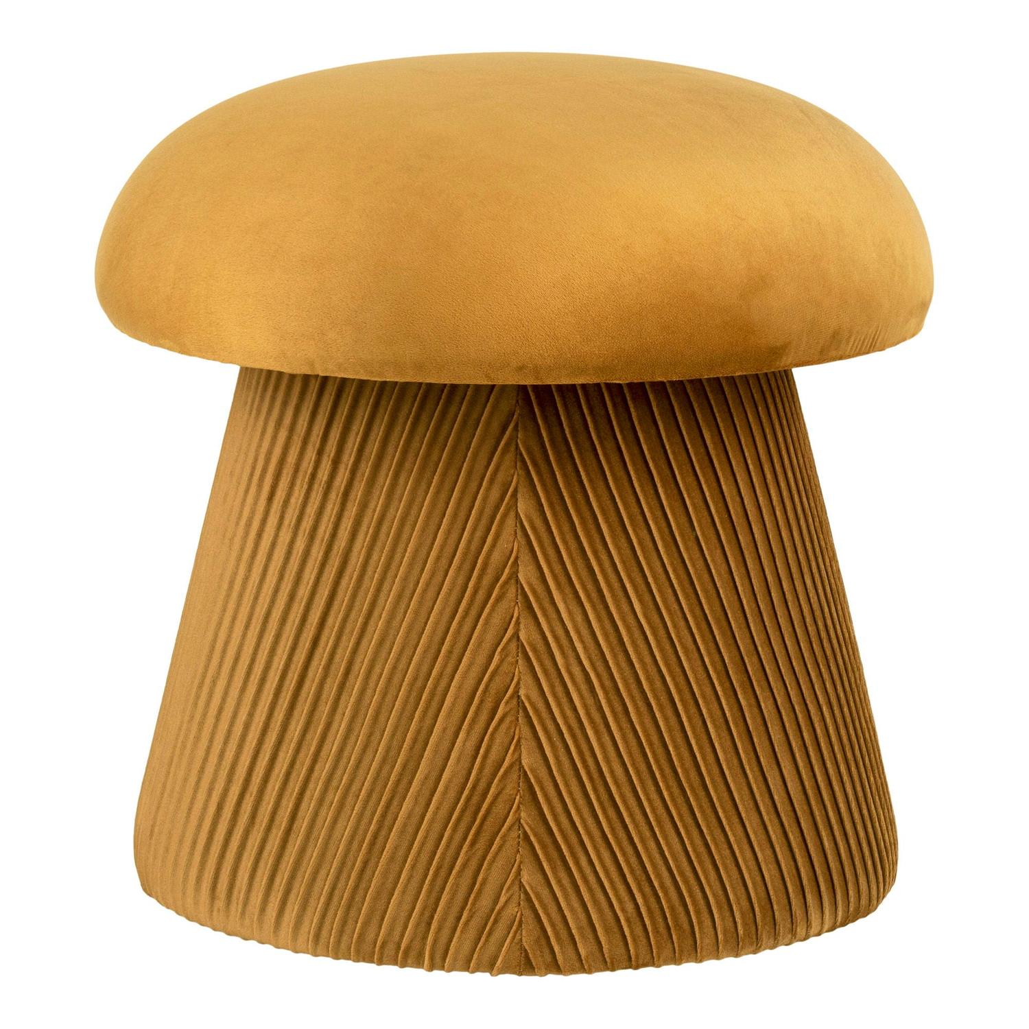 Pouf Hampton aus Samt Ø39cm - Senfgelb-Poufs-House Nordic-le canapé