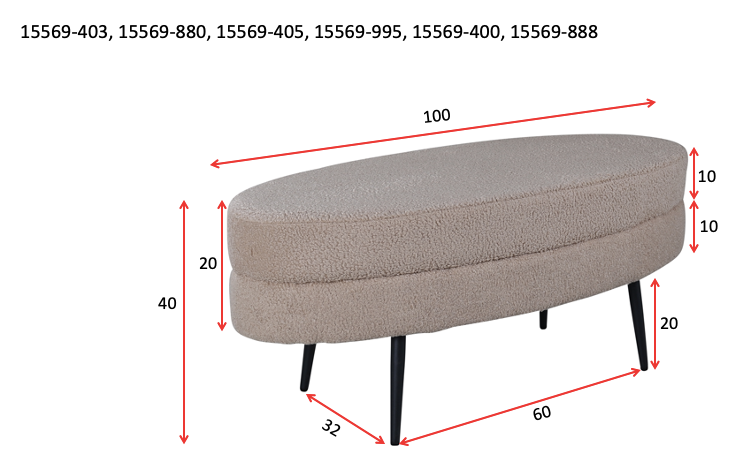 Pouf Otto - Grau-Poufs-Venture Home-le canapé